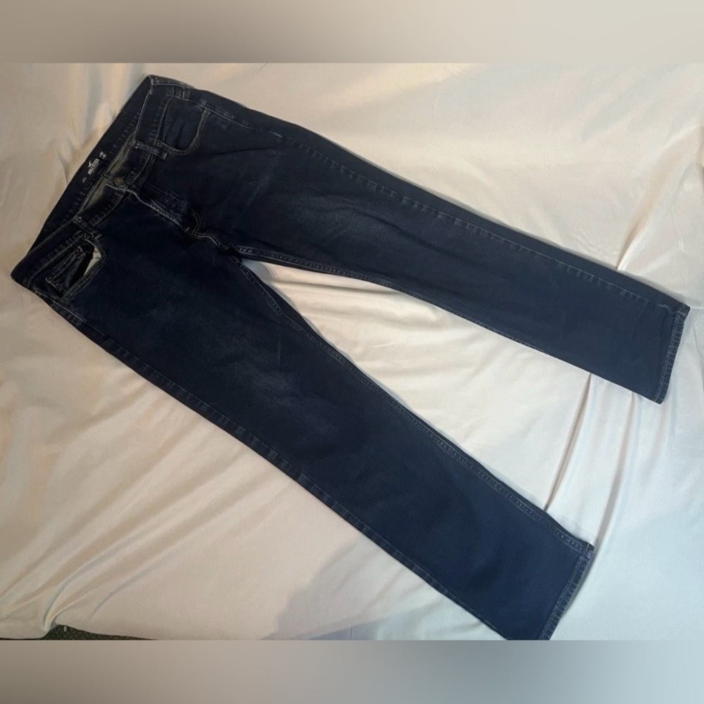 Hollister Slim Straight L32x W36 Dark Blue Pants